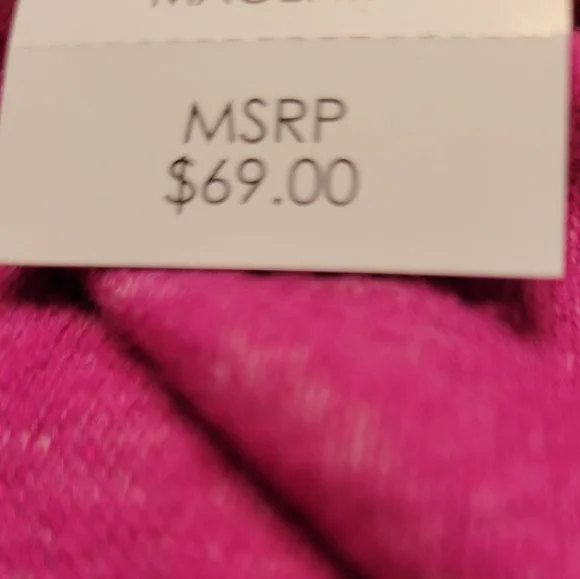 NEW Per Se WOMENS Pink Braided sides Sweater-SOZE 2XL - NWT - Picture 13 of 13